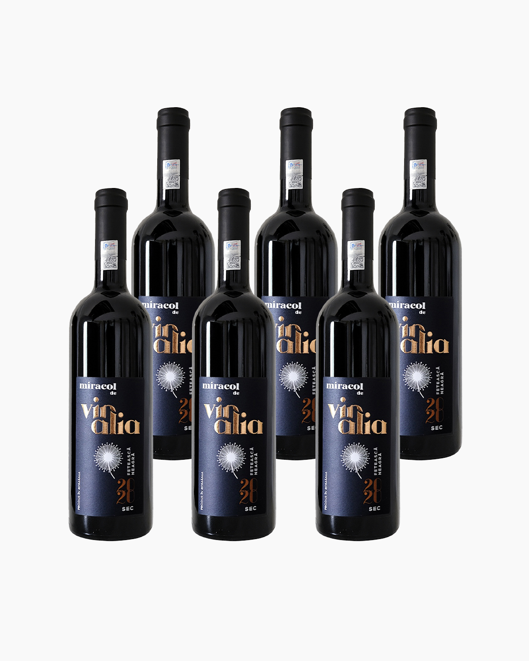 Pachet "Miracol de Vinalia" Fetească Neagră (pachet 6 sticle)